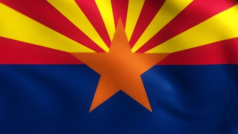 Flag of Arizona Background Video Loop 스톡 동영상 117864117