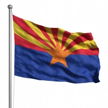 Flag of arizona Illustrazione stock