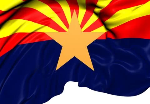 Flag of arizona Stock Illustration