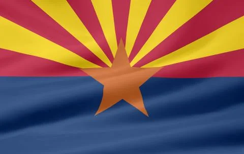 Flag of Arizona Stock Illustration