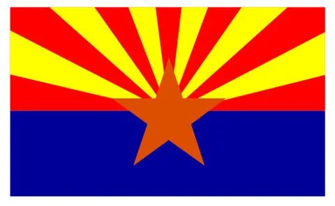 Flag of Arizona Stock Illustration