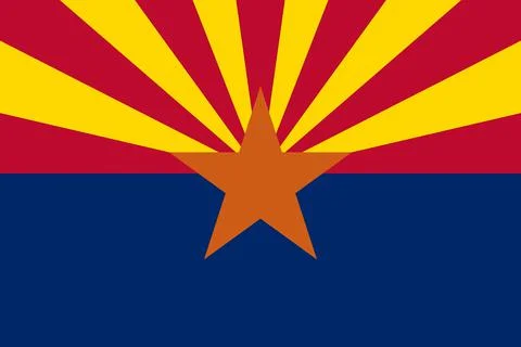 Flag of Arizona Stock Illustration