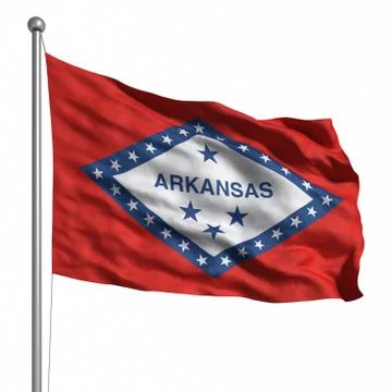 Flag of arkansas Stock Illustration