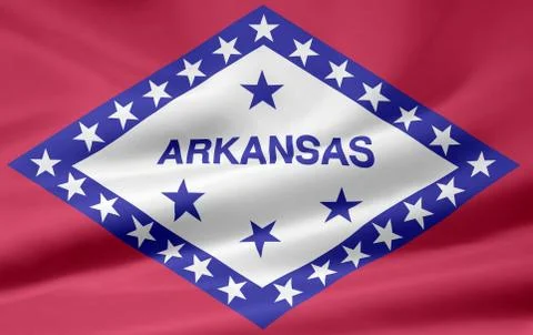 Flag of Arkansas Stock Illustration