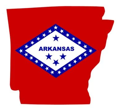 Flag of Arkansas Stock Illustration