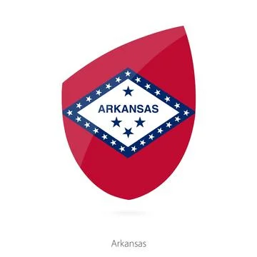 Flag of Arkansas. Stockillustratie