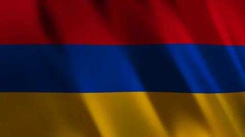 Flag of Armenia, 3D Render Stock Footage 275570773