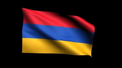 Flag of Armenia 스톡 동영상 127327917