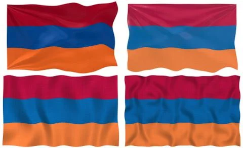 Flag of armenia Stock Illustration