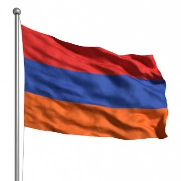 Flag of armenia Illustrazione stock