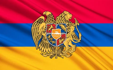 Flag of Armenia Stock Illustration