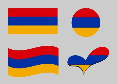 Flag of Armenia Stock Illustration