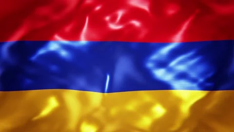 Flag of Armenia looping 3D animation Stock Footage 144168982