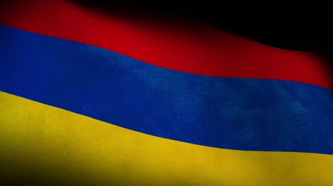 Flag of Armenia, low angle Stock-Footage 47469469