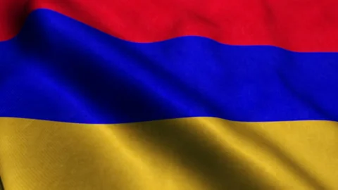 Flag of the Armenia - Seamless loop 库存影片 206149463