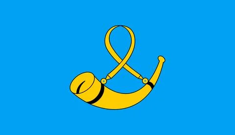 Flag of arms of Tykha Stock Illustration