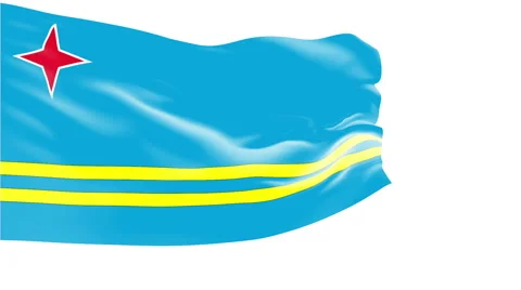 Flag of Aruba Video stock 1053448