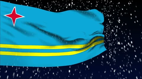 Flag of Aruba Video stock 1053480