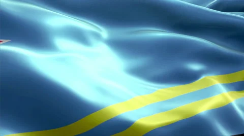 Flag Aruba Video stock 47712767