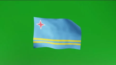 Flag of Aruba Stock Footage 162025820