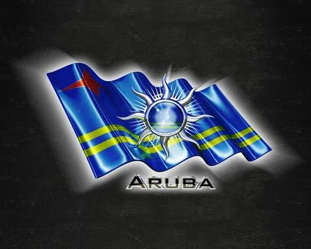 Flag Aruba quality designer flag Stock Illustration