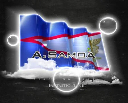 Flag ASamoa quality designer flag Stock Illustration