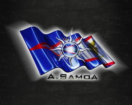 Flag ASamoa quality designer flag イラスト素材