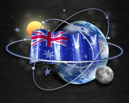 Flag Ashmore quality designer flag Stock Illustration