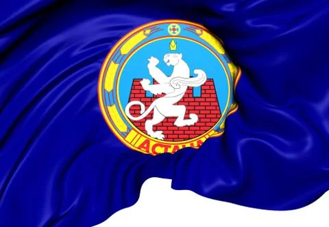 Flag of astana Stock Illustration