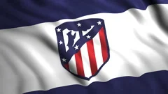 Video Stock Bandera ondeando con el logo del equipo de fútbol Atlético de  Madrid. Clip editorial 4K - Footage © alexeynovikov #157939098