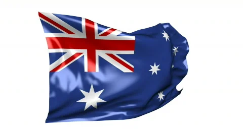Flag of Australia 06B (HD) Stock-Footage 378014