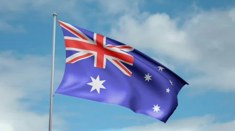 Flag of Australia 動画素材 441868