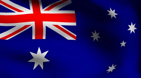 Flag of australia Stock-Footage 886409