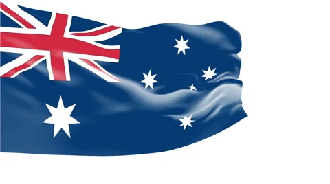 Flag of Australia Video stock 1053520