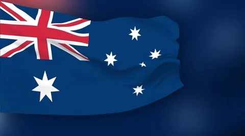 Flag of Australia Video stock 1053525