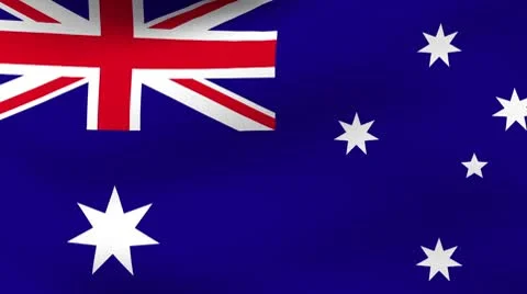 Flag Australia Stock Footage 10572439