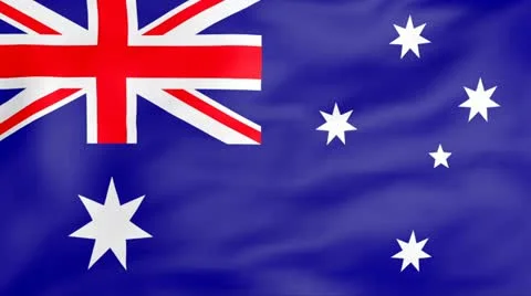 Flag Of Australia Video stock 11355217