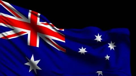 Flag of Australia Stockbeeldmateriaal 22316570
