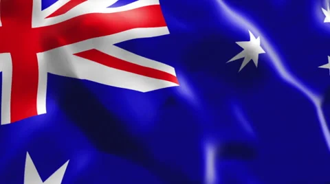 Flag of Australia Stock Footage 47058960