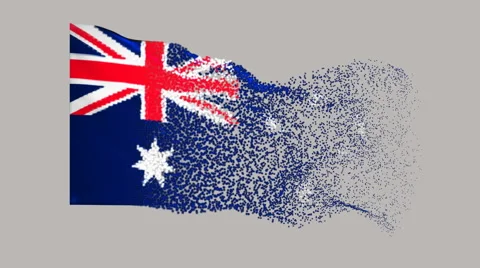 Flag of Australia Stock Footage 65147573