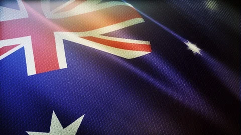 Flag of Australia Video stock 116068524