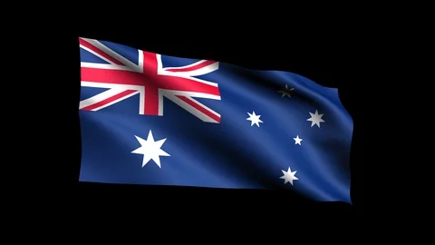 Flag of Australia 스톡 동영상 127329726
