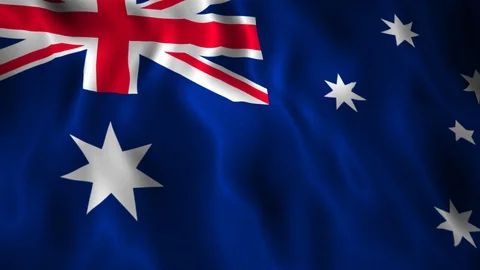 Flag Australia Stock Footage 128176289