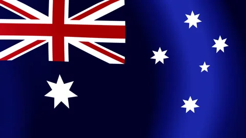 Flag of Australia Stock Footage 138867739