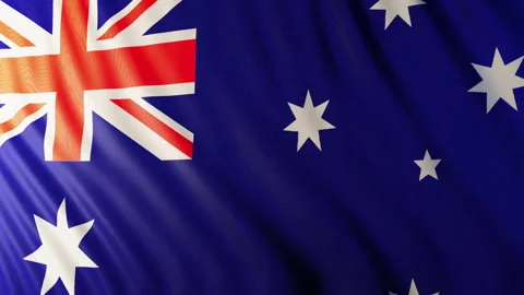 Flag of Australia Video stock 288825682