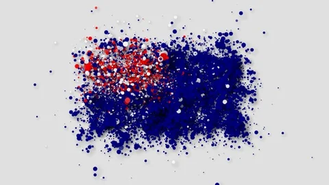 The flag of Australia gradually appearing from particles with alpha channel. 스톡 동영상 89547505