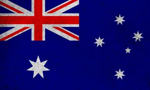 Flag Australia grunge texture Stock Illustration