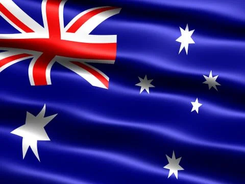 Flag of australia Stock Illustration