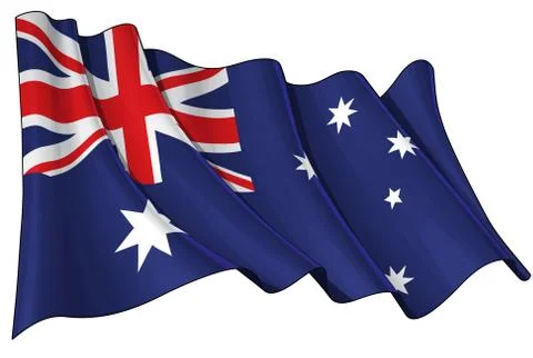 Flag of Australia Stock Illustration