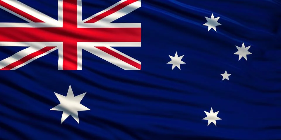 Flag of australia Stock Illustration